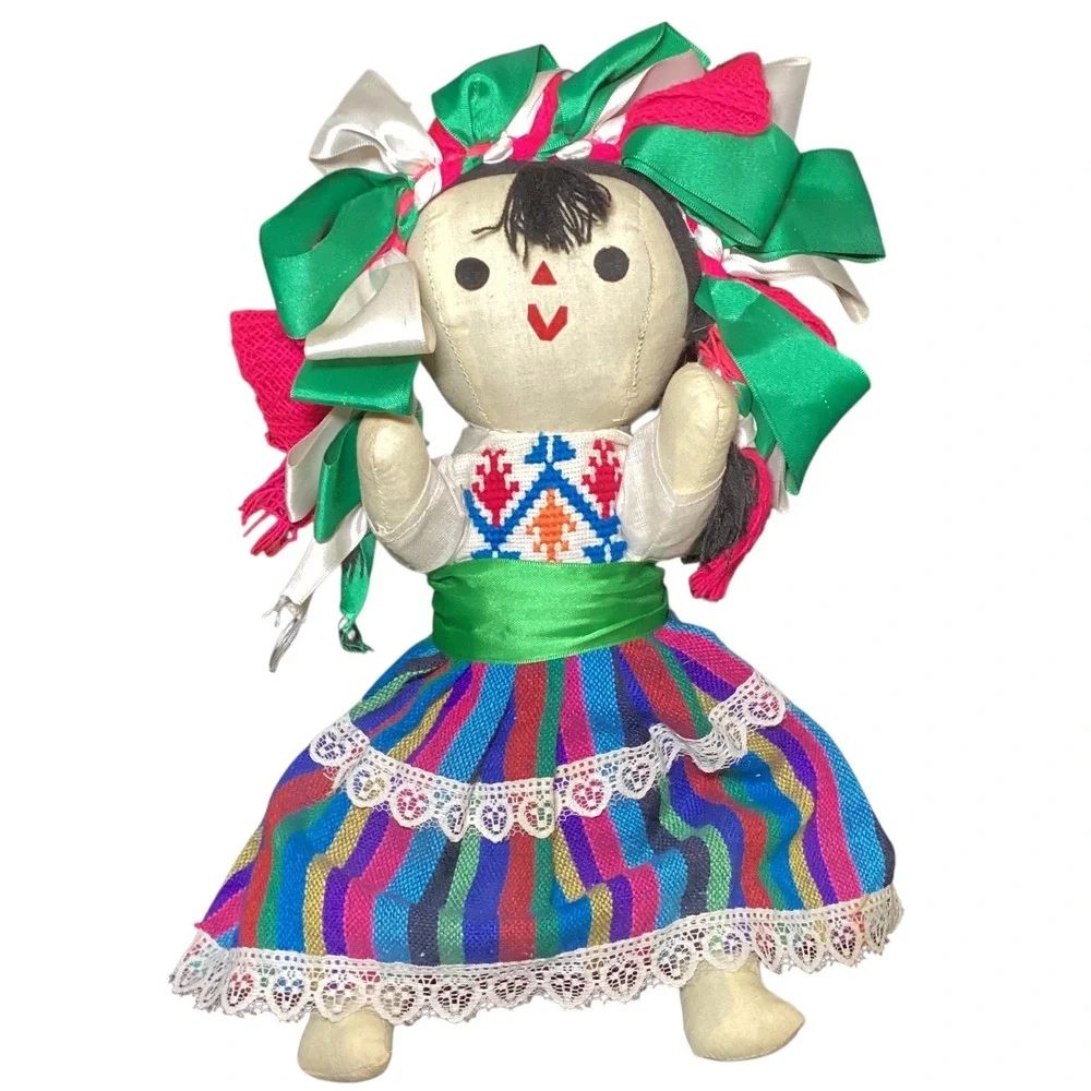 Mexican Rag Doll - Lele Doll - Maria Doll - Muñeca Maria Mexicana Articulated